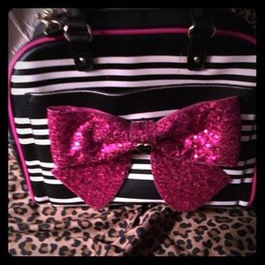Betsy Johnson sparkly bow purse